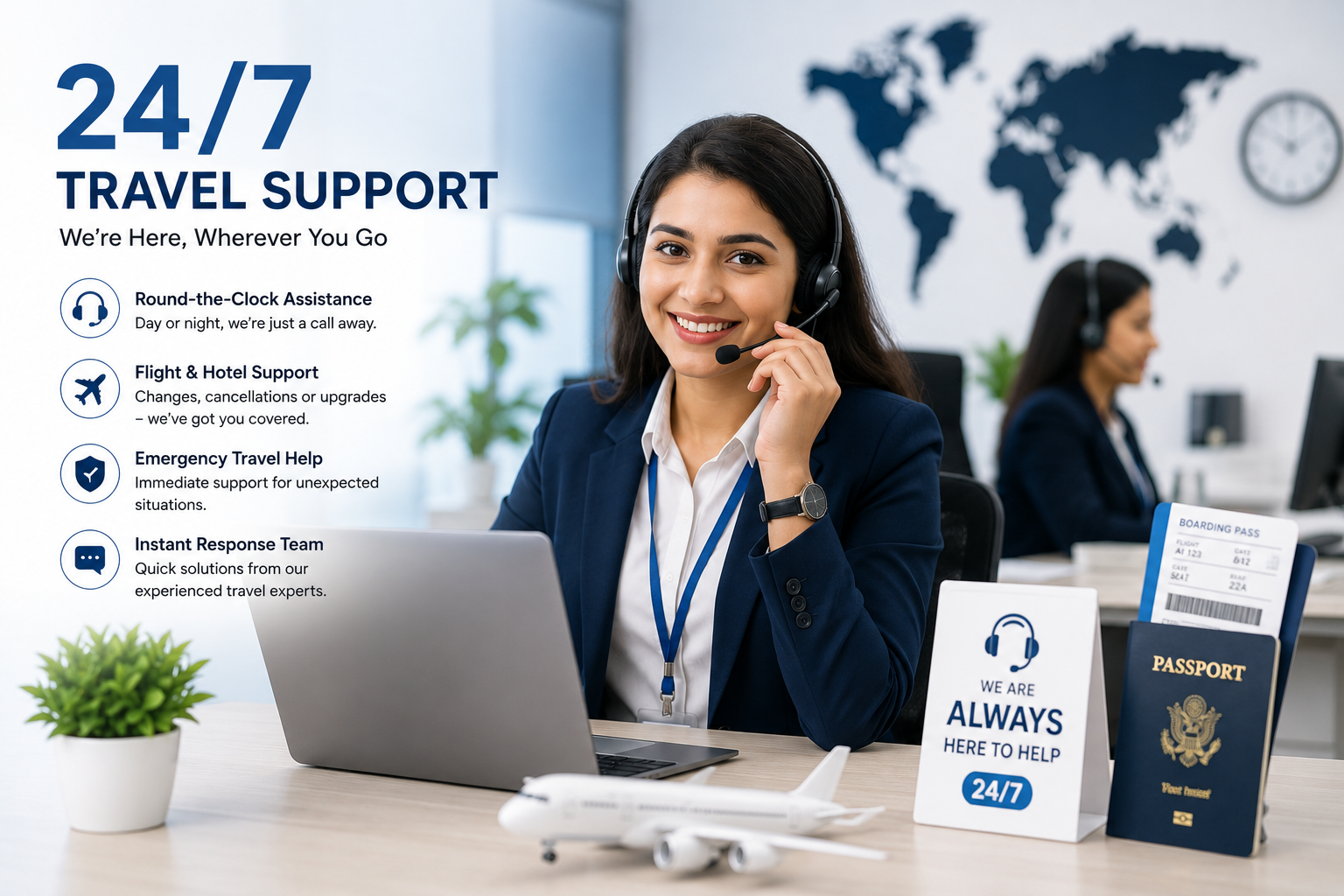 24/7 Travel Support